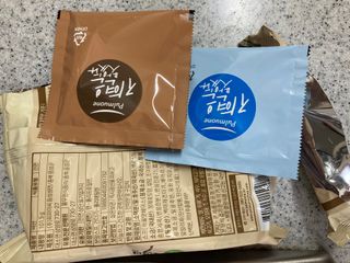 [풀무원] 자연은맛있다 정면, 백면, 홍면  세트 — 5점을 준 리뷰어가 2021년 4월 올린 사용 사진
