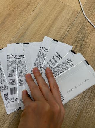 [이즈라이프코스메틱] 퍼퓸 드라이어 시트 히노끼향  or 블랑향 2중 택1 30매 — 5점을 준 리뷰어가 2021년 5월 올린 사용 사진