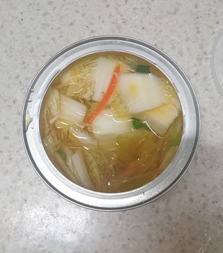 셰프애찬 단호박 백김치 1kg — 4점을 준 리뷰어가 2022년 10월 올린 사용 사진