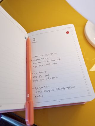리훈 2023년 이야기다이어리 숏 날짜형 — 5점을 준 리뷰어가 2023년 1월 올린 사용 사진