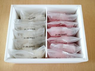 종로복떡방 레트로 3총사 꿀떡 세트 — 5점을 준 리뷰어가 2021년 4월 올린 사용 사진
