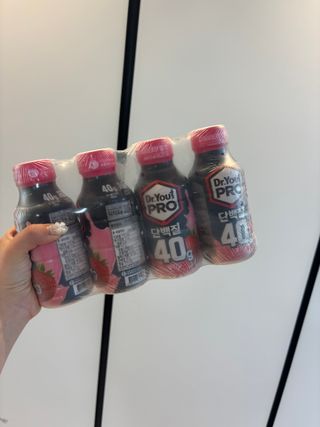 닥터유 프로 단백질드링크 40g 딸기 — 5점을 준 리뷰어가 2025년 7월 올린 사용 사진