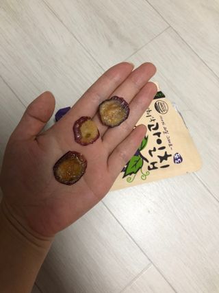 아비삭 과일칩 딸기, 감, 포도, 바나나 4종 — 5점을 준 리뷰어가 2021년 8월 올린 사용 사진