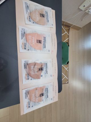 애니가드 셋업메베마스크 (대형 4컬러 + 중형 4컬러) — 5점을 준 리뷰어가 2022년 4월 올린 사용 사진