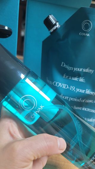 코박 스프레이 살균수  500ml 세트 — 5점을 준 리뷰어가 2022년 7월 올린 사용 사진