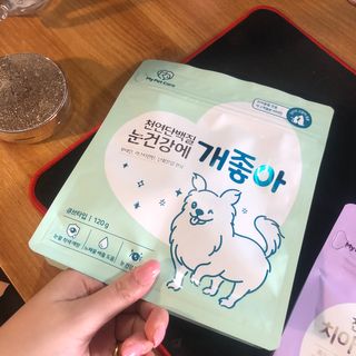 My Pet Care 천연단백질 눈건강에 개좋아 — 5점을 준 리뷰어가 2021년 1월 올린 사용 사진