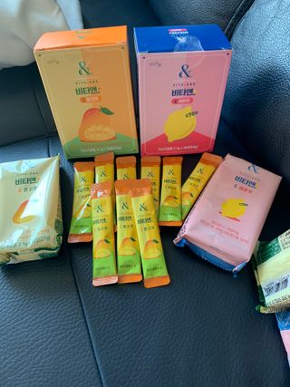 비타앤C 레몬맛, 망고맛 — 5점을 준 리뷰어가 2021년 4월 올린 사용 사진