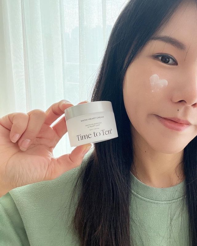 free [타임투텐] 피부 속과 겉을 촉촉하게 보습 케어 스노우하트 크림 리뷰 사진