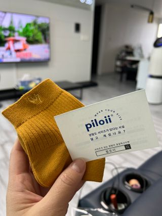[사이즈가 있는 양말 필로이] 남/여 골지 발목 양말 4족 세트 남【S, M, L, XL】여【S, M, L】_컬러 랜덤 — 5점을 준 리뷰어가 2022년 6월 올린 사용 사진