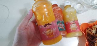 탐라원 제주의 맛, 몬딱주스 4종세트 - 한라봉몬딱주스, 천혜향몬딱주스, 청귤에이드, 당근몬딱주스 — 5점을 준 리뷰어가 2021년 8월 올린 사용 사진
