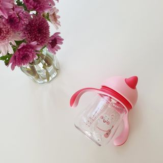 유비맘 트라이탄 코니빨대컵_컬러 랜덤 발송 — 5점을 준 리뷰어가 2021년 3월 올린 사용 사진