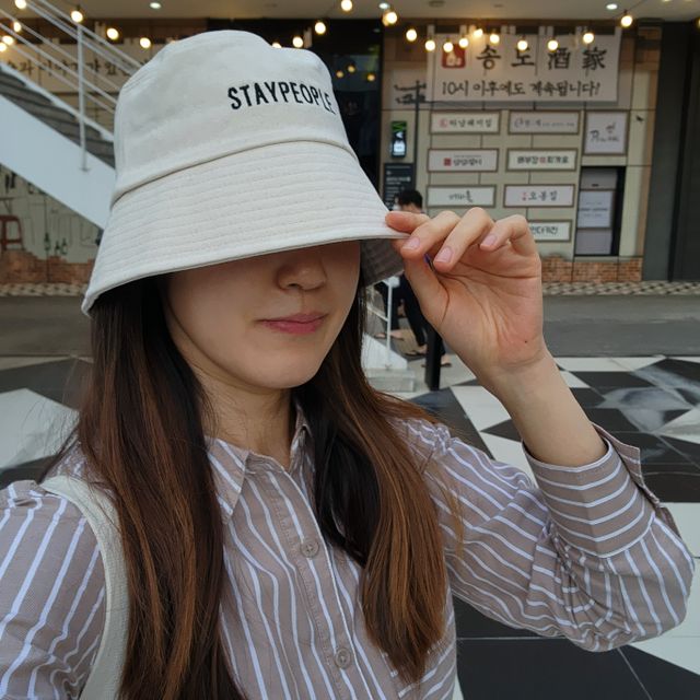 [스테이피플] STAYPEOPLE BUCKET HAT (IVORY) 리뷰 사진