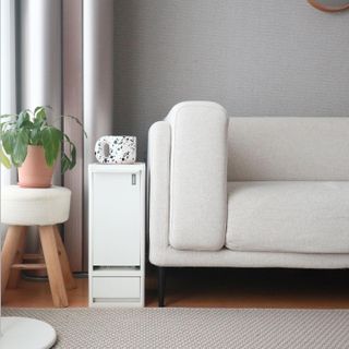 창신리빙 [프랑코 스마트 슬림 휴지통] 똑똑한 정리 수납 — 5점을 준 리뷰어가 2021년 8월 올린 사용 사진