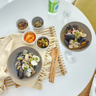 [푸딩팩토리] 바지락홍합탕 500g / 얼큰바지락홍합탕 590g — 5점을 준 리뷰어가 2022년 10월 올린 사용 사진