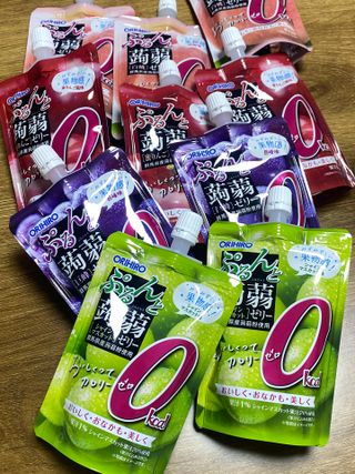 ORIHIRO 오리히로 곤약젤리 제로칼로리 130g 4종 4팩(맛별로 1팩씩) — 5점을 준 리뷰어가 2023년 2월 올린 사용 사진