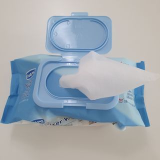 햅스 세균없는 주방 대형 2팩, HAPS sanitizer wipe — 4점을 준 리뷰어가 2022년 2월 올린 사용 사진
