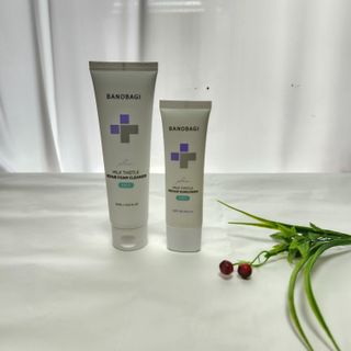 바노바기 코스메틱 바노바기 밀크씨슬 리페어 시카 폼 클렌저 플러스 120ml + 선스크린 플러스 50ml — 5점을 준 리뷰어가 2023년 8월 올린 사용 사진