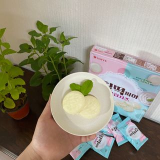 롯데제과 찰떡파이 크림치즈 — 3.5점을 준 리뷰어가 2021년 6월 올린 사용 사진