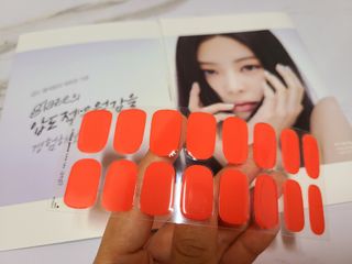 데싱디바 글레이즈 젤네일 크레이지 레드 가을 컬렉션_4종 중 택 1 — 5점을 준 리뷰어가 2021년 9월 올린 사용 사진