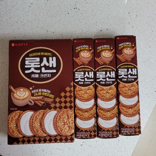 롯데제과 롯샌 카페크런치 — 5점을 준 리뷰어가 2021년 10월 올린 사용 사진