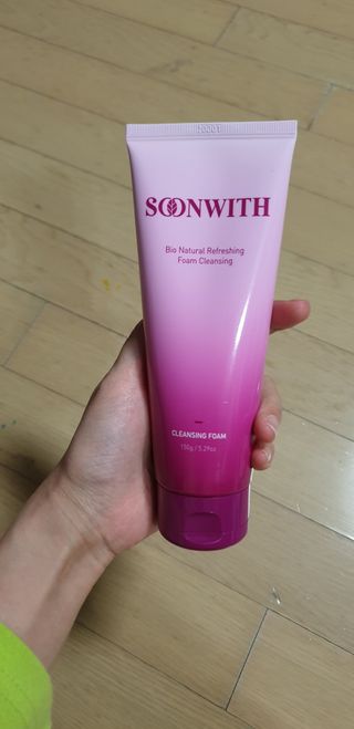 SOONWITH 바이오 내추럴 리프레싱 폼클렌징 — 5점을 준 리뷰어가 2021년 3월 올린 사용 사진