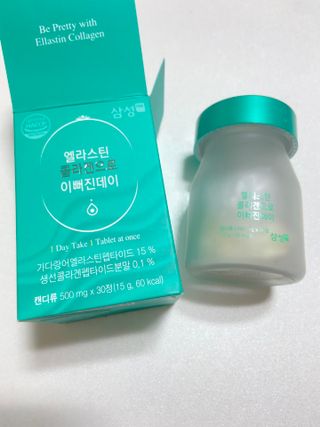 체인미 엘라스틴 콜라겐으로 이뻐진데이 500mg x 30정 — 5점을 준 리뷰어가 2021년 12월 올린 사용 사진