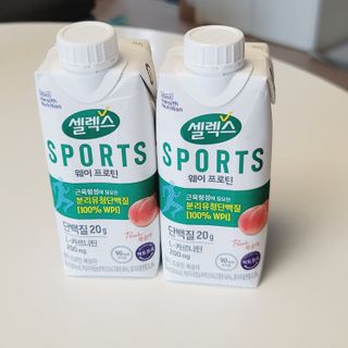 셀렉스스포츠 셀렉스 스포츠 웨이 프로틴 복숭아_ 330ml x 12팩 — 5점을 준 리뷰어가 2021년 7월 올린 사용 사진