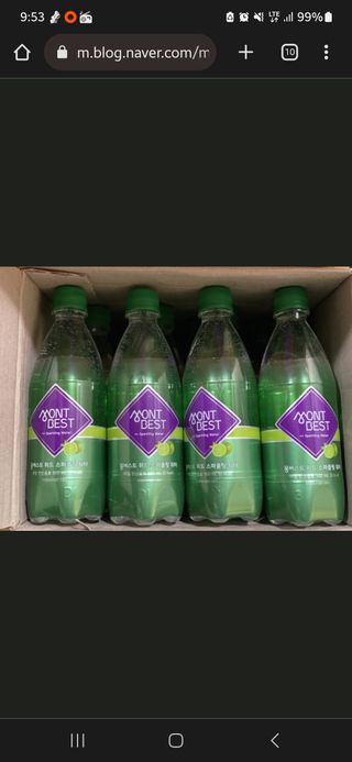 몽베스트 Montbest with Sparkling water Lime20병 — 5점을 준 리뷰어가 2023년 3월 올린 사용 사진