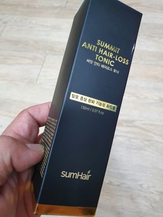 썸헤어 / SUMHAIR 썸헤어 써밋 안티 헤어로스 토닉 — 5점을 준 리뷰어가 2021년 5월 올린 사용 사진