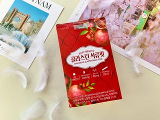 서울에프엔비 콜라스틴 3종 뷰티젤리스틱 45입 [ABC핏 15입 /  석류핏 15입 / 청스피루리나 15입] — 3.5점을 준 리뷰어가 2021년 7월 올린 사용 사진