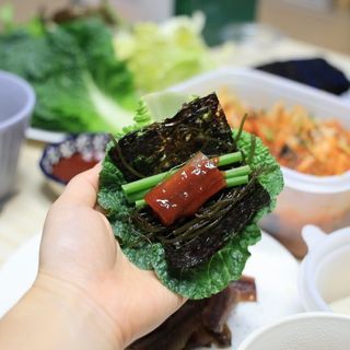 마라도푸드 포항 구룡포 햇 과메기 야채세트 마라도회식당 꽁치 — 5점을 준 리뷰어가 2023년 10월 올린 사용 사진