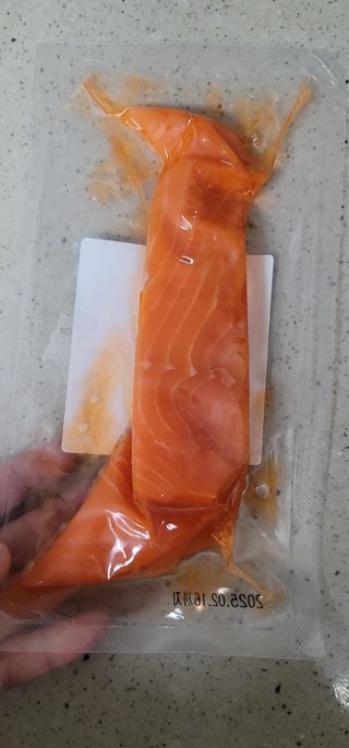 밸런스 다이어트랩 밸다랩 프리미엄 훈제연어 슬라이스 120g — 5점을 준 리뷰어가 2023년 5월 올린 사용 사진