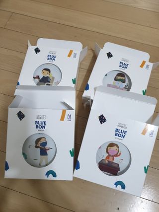 [블루 본 아이노우] 유아용 컬러마스크 40 PCS SET 2중 택 1 — 5점을 준 리뷰어가 2021년 5월 올린 사용 사진