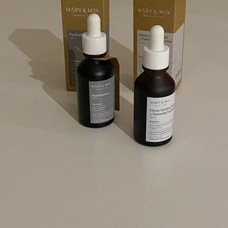 마리엔메이 히알루로닉스 세럼 + 청귤 흰목이버섯 추출물 세럼 — 4점을 준 리뷰어가 2021년 8월 올린 사용 사진