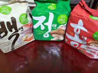 [풀무원] 자연은맛있다 정면, 백면, 홍면  세트 — 5점을 준 리뷰어가 2021년 4월 올린 사용 사진