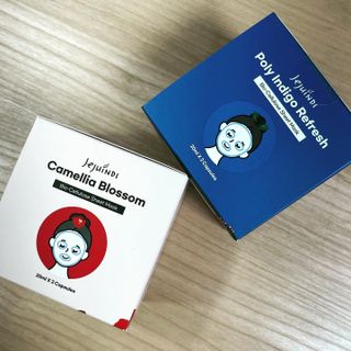 제주인디 카멜리아 블러썸 바이오셀룰로오스 마스크팩 — 5점을 준 리뷰어가 2021년 10월 올린 사용 사진