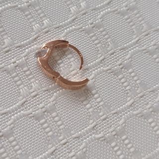 [골드앤디어] 14K 사선 큐빅 원터치 귀걸이_3color — 5점을 준 리뷰어가 2021년 6월 올린 사용 사진
