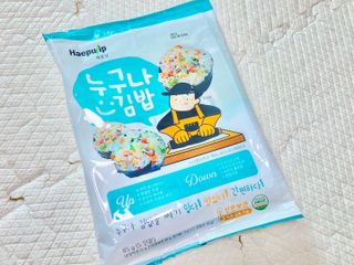해풀잎 누구나 김밥*1ea [(혼합야채 35g *1ea,  김밥김 (5g, 5ea),  양념간장 (6g, 5ea), 참기름(5g, 2ea)] — 5점을 준 리뷰어가 2022년 7월 올린 사용 사진