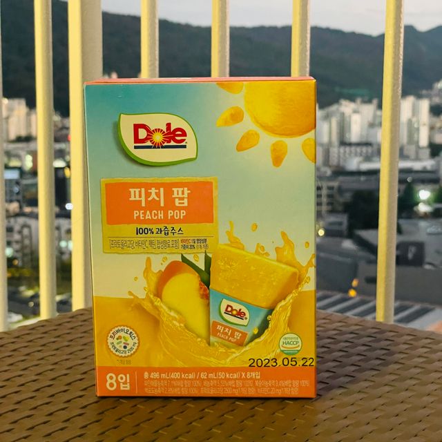 Dole 피치팝or파인애플팝 62ml 8입 X 2박스 리뷰 사진