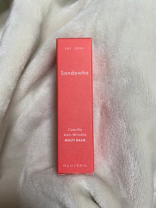 스킨큐어 산다화 카멜리아 안티 링클 멀티밤 — 5점을 준 리뷰어가 2022년 10월 올린 사용 사진