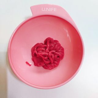 [유니프] 헤어 샤이니 핑크 컬러 트리트먼트240g — 5점을 준 리뷰어가 2023년 11월 올린 사용 사진