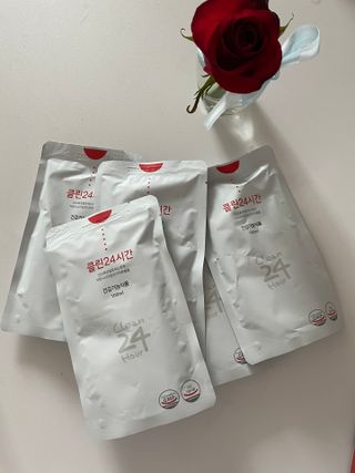 클린24시간 1BOX(5포) + 전용보틀(500ml) — 5점을 준 리뷰어가 2023년 2월 올린 사용 사진