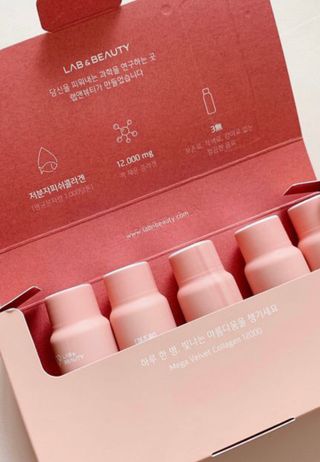 랩앤뷰티 메가 벨벳 콜라겐 12000 — 5점을 준 리뷰어가 2021년 5월 올린 사용 사진