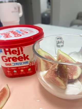 덴마크 *[구매평]하이(Hej!) 브랜드 패키지(요구르트, 그릭요거트) — 5점을 준 리뷰어가 2025년 10월 올린 사용 사진