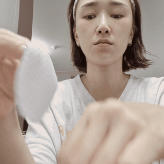 랑벨 비타 에너지 잡티 앰플 패드 65매 (투명하고 밝은 얼굴 광채패드) — 4.5점을 준 리뷰어가 2022년 6월 올린 사용 사진