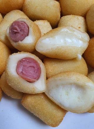 Dog&Ball 독앤볼 [Dog&Ball] 미니찹쌀볼도그 찹쌀치즈볼 — 5점을 준 리뷰어가 2021년 8월 올린 사용 사진