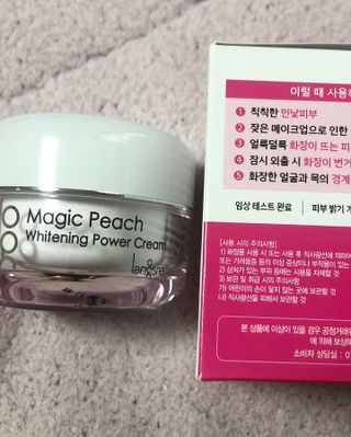 랑스레 매직피치 화이트닝 파워 화이트닝크림 — 5점을 준 리뷰어가 2021년 4월 올린 사용 사진