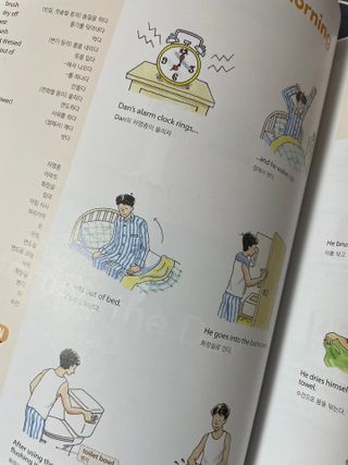 웅진컴퍼스 EEA 일상영어회화 EEA 낭독편 — 5점을 준 리뷰어가 2023년 2월 올린 사용 사진