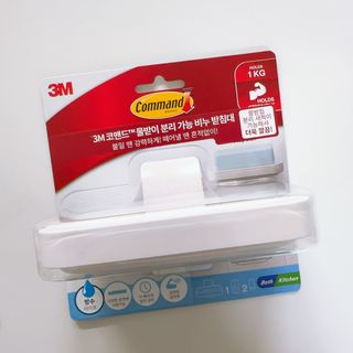 3M 클립이 유연한 칫솔걸이 + 물받이 분리 가능 비누 받침대 — 5점을 준 리뷰어가 2024년 6월 올린 사용 사진