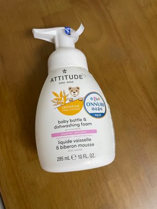 에티튜드 천연 젖병세정제 무향 아토베이비 폼타입 (295ml) 천연 친환경 비건 — 3.5점을 준 리뷰어가 2022년 8월 올린 사용 사진
